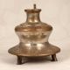 Vintage Engraved Brass Hookah Base for Flower Decoration
