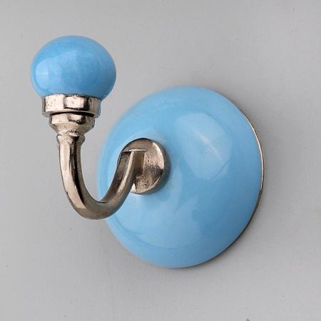 Solid Turquoise Wall Hooks
