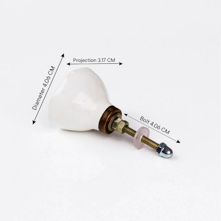 Pink Solid Gold Line Ceramic Dresser Knob Online