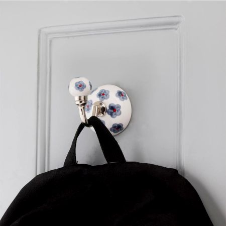 Grey Tiny Flower Hooks