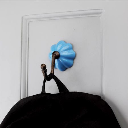 Turquoise Melon Ceramic Wall Hook