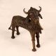 High-Quality Brass Nandi Statue in Tribal Art for Decoration