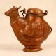 Handcrafted Copper Holy Water Pot in Cow Shape for Decor