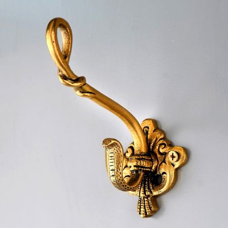 Brass Cobra Hook Peg For Coat Hat Umbrella