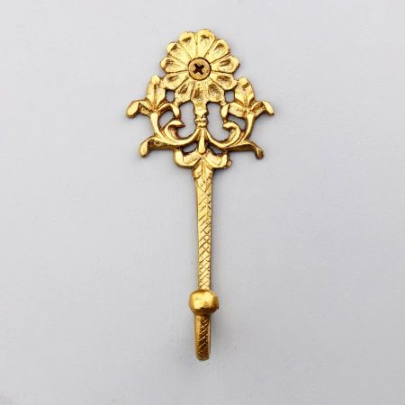 Antique Golden Brass Wall Hook for Hanging