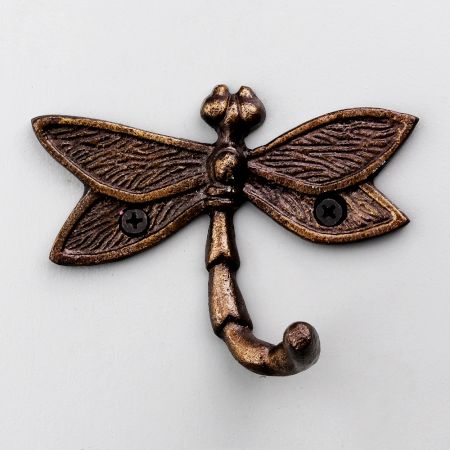 Antique Iron Dragonfly Key Wall Hooks