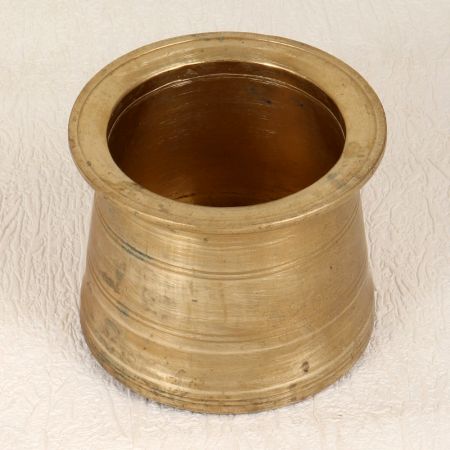 Sturdy Finest Brass Panchpatra Holy Pot in South Indian Art