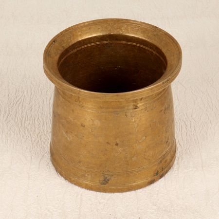 Holy Brass Panchpatra Pot in South Indian Art for Decoration