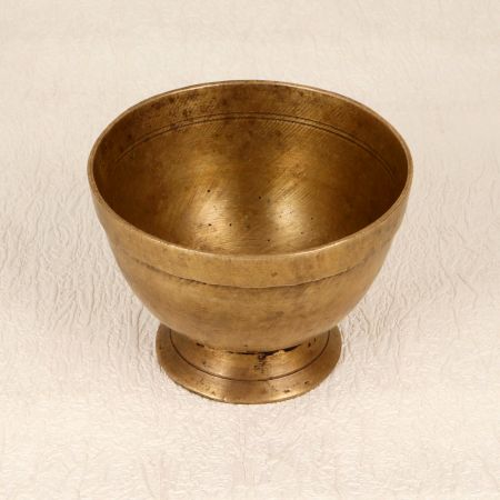 South Indian Vintage Brass Kumkum Bowl for Decoration