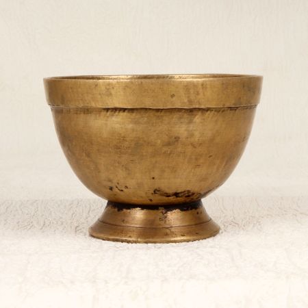 South Indian Vintage Brass Kumkum Bowl for Decoration