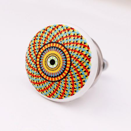 Multicolor Decorative Ceramic Cabinet Knob