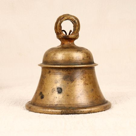 Handmade Bell with Loop Made of Bell Metal for Hanging