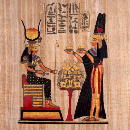 Vintage Cloth Egyptian Art Painting for Home Decoration