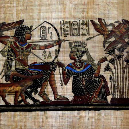 Used Cloth Wall Hanging Painting in Egyptian Art for Decoration