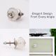 Clear Bubble Glass Cabinet Knobs