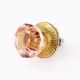 Pink Octagon Shape Glass Drawer Knob