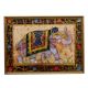 Vintage Silk Painting of Elephant from Rajasthan for Decor