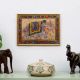Vintage Silk Painting of Elephant from Rajasthan for Decor
