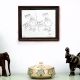 Vintage Old Cartoon Print in Frame for Home Decoration