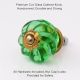 Green Interior Cut Glass Cabinet Knob