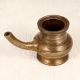 Sturdy Vintage Brass Pot with Spout for Home Decoration