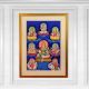 Vintage Paper Print of Goddess Laxmi in 8 Poses for Prayer Room