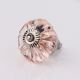 Peach Pink Melon Glass Knob (1)