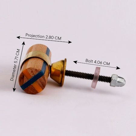 Multicolor Tube Resin Cabinet Knobs