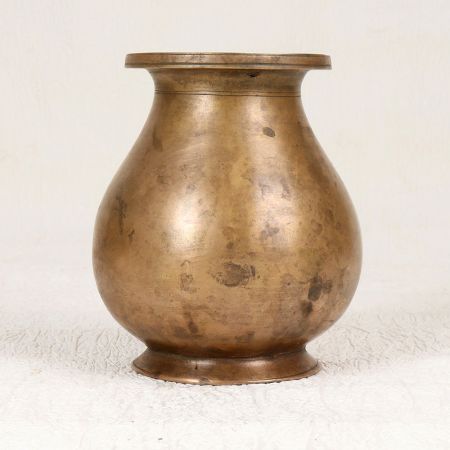 Indian Holy Finest Brass Water Pot in South Indian Art for Decor
