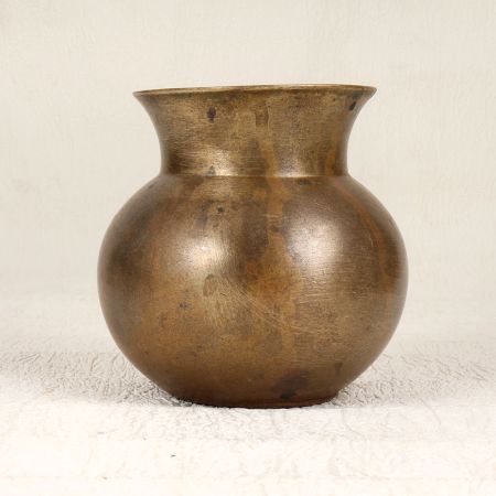 Indian Traditional Brown Water Pot Made of Premium Brass