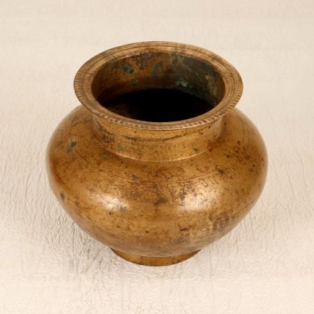 Traditional Brown Handcrafted Water Pot Lota for Decor