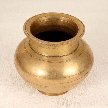 Finest Brass Holy Water Pot Lota for Auspicious Occasions