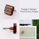 Square Striped Wooden Knob