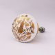 Golden Calla Lily Flower Flat Ceramic Dresser Knob