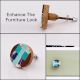 Multicolor Resin And Wood Cabinet Knob