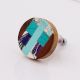 Multicolor Resin And Wood Cabinet Knob