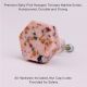 Baby Pink Hexagon Terrazzo Marble Round Cabinet Knobs