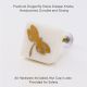 White and Golden Dragonfly Stone Dresser Knobs