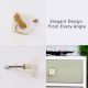 White and Golden Dragonfly Stone Dresser Knobs