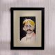 Water Colour Paper Painting of Maharaja with Frame