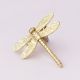 Beautiful Golden Dragonfly Metal Knob for Home Decoration