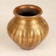 Beautifully Carved Brass Holy Water Pot in South Indian Art