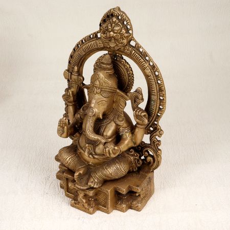Handmade High-Quality Brass Lord Ganesha for Prayer Room