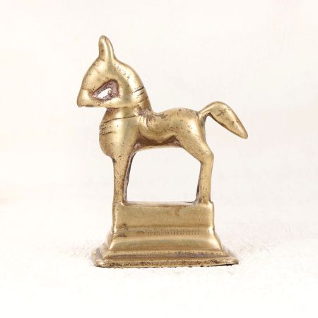 Handcrafted Finest Brass Horse Statue for Prayer Room