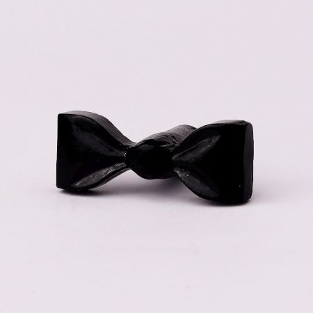 Handcrafted Black Iron Bow Drawer Knob