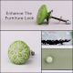 Pea Green Etched Knob
