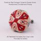 Red Octagon Ceramic Drawer Knob Online