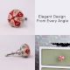 Red Octagon Ceramic Drawer Knob Online
