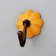 Multicolor Decorative Melon Ceramic Wall Hooks-Pack of 3