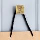 Modern Antique Golden Aluminium Wall Hooks-3 Pieces